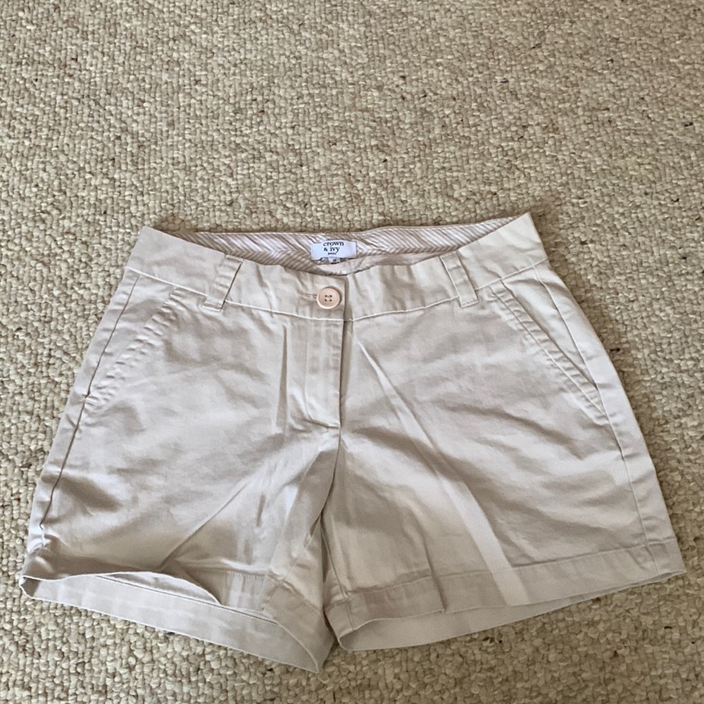 Crown and Ivy Khaki Shorts